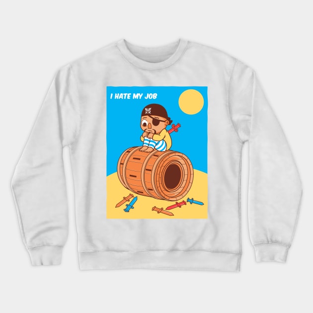 i hate my job Crewneck Sweatshirt by Eoli Studio